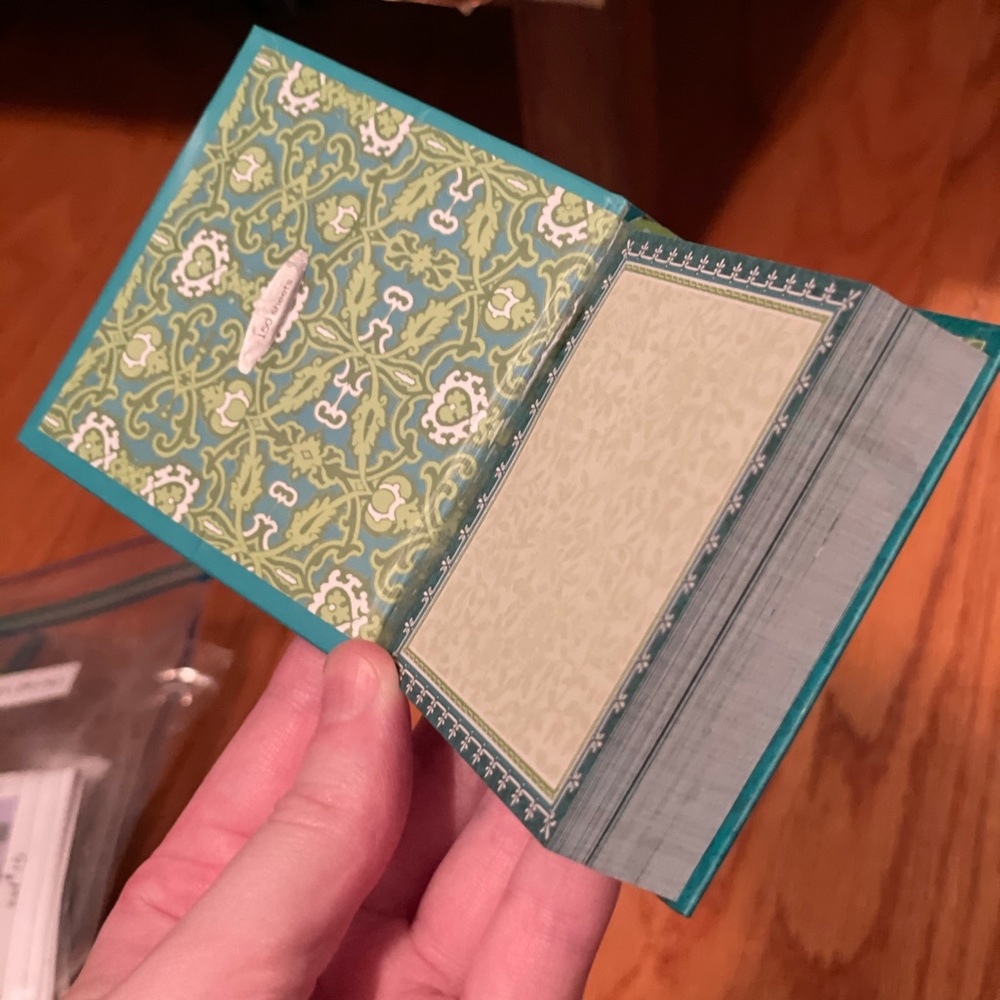 Small Rhinestone Teal Notepad - Picture 14 of 16